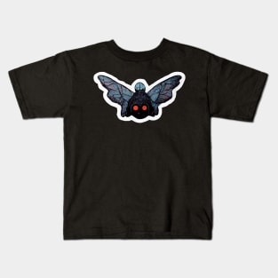 Mothman Head: Wide Angle Kids T-Shirt